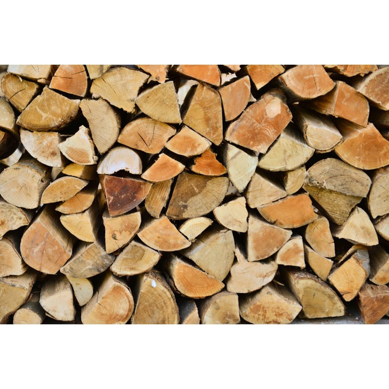1e pallet 33cm brandhout, speciaal voor massakachels - ovendroog - gebruiksklaar - zachthout/hardhout