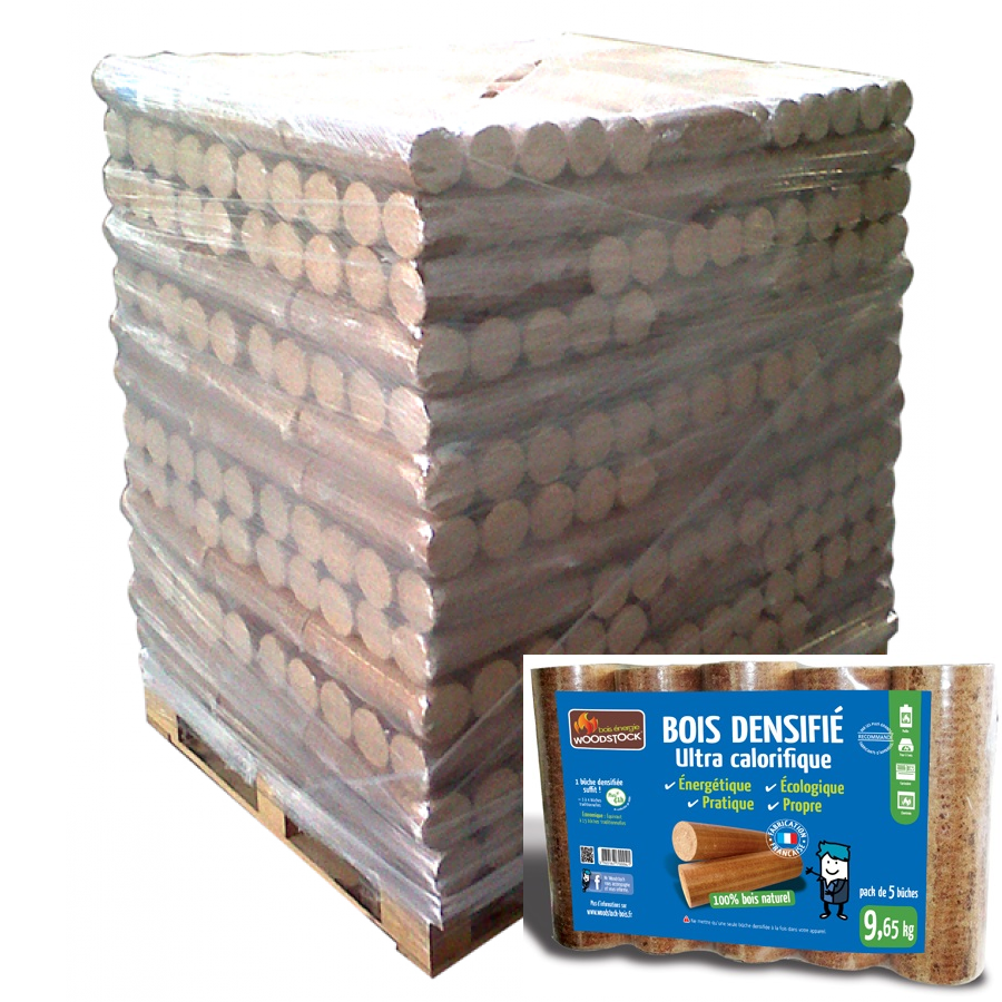 PALLET MET VERDICHTE HOUTSTOCKBOMEN